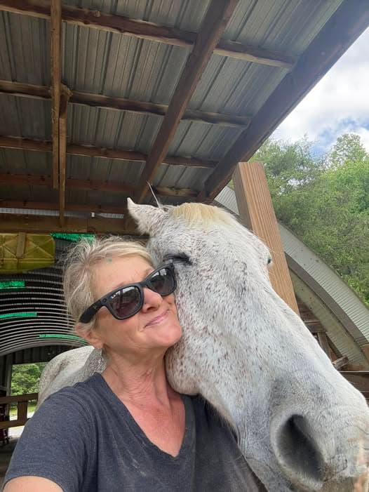 A tender, connected moment with a horse